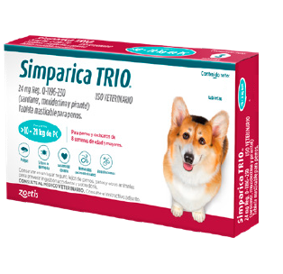 Simparica TRIO 24 mg 10.1 - 20 kg 1 tableta